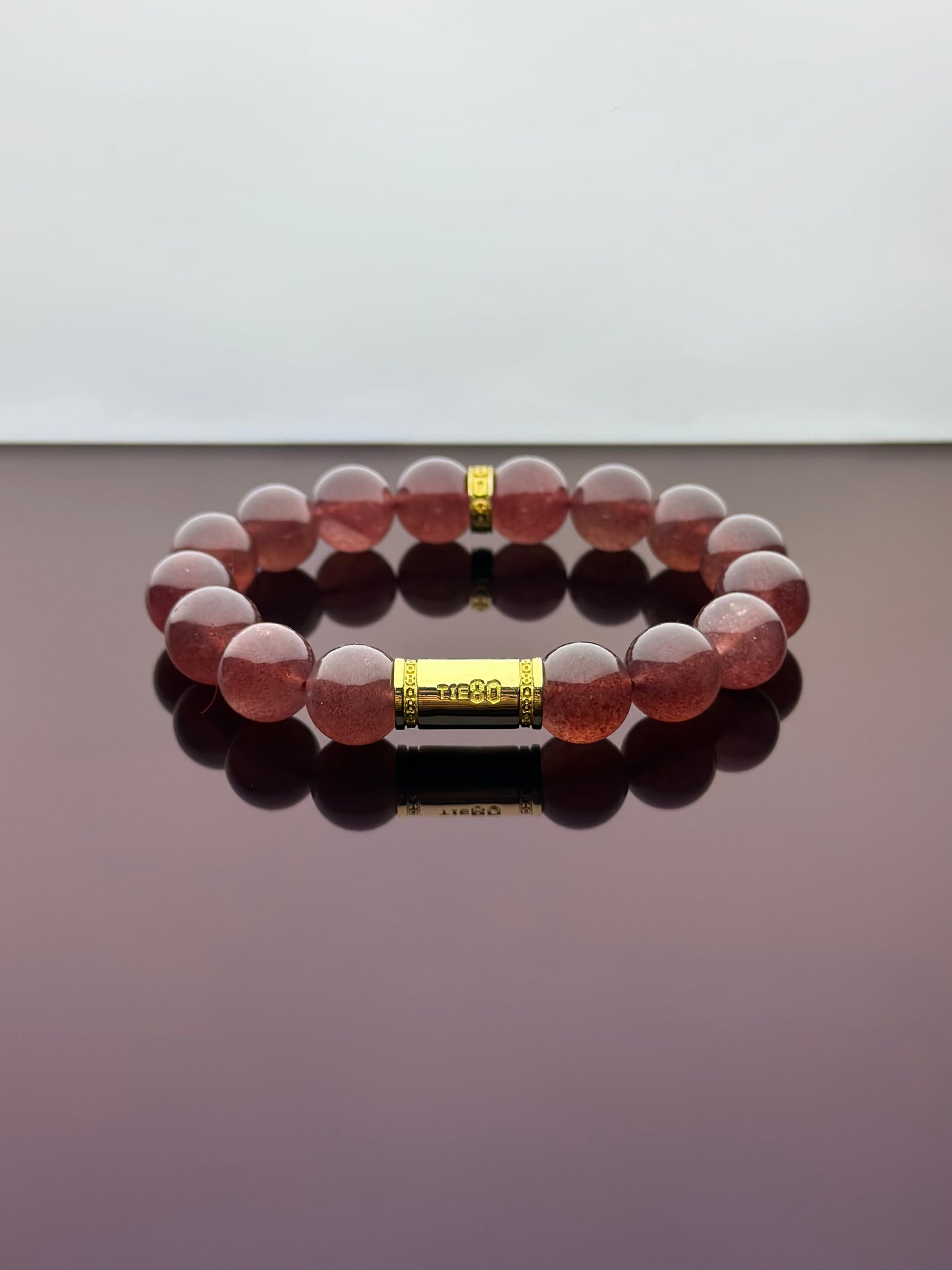 Strawberry Quartz Energy Bracelet V1