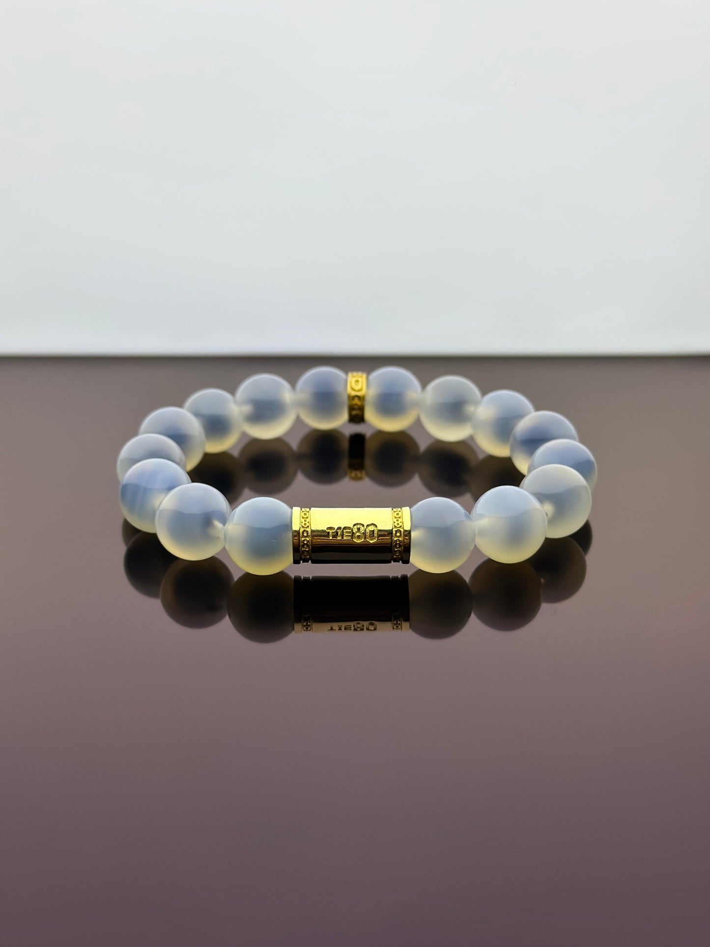 White Candy Agate Energy Bracelet V1