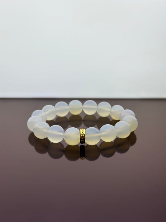 White Chalcedony Energy Bracelet V2