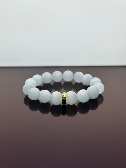 White Selenite Energy Bracelet V2