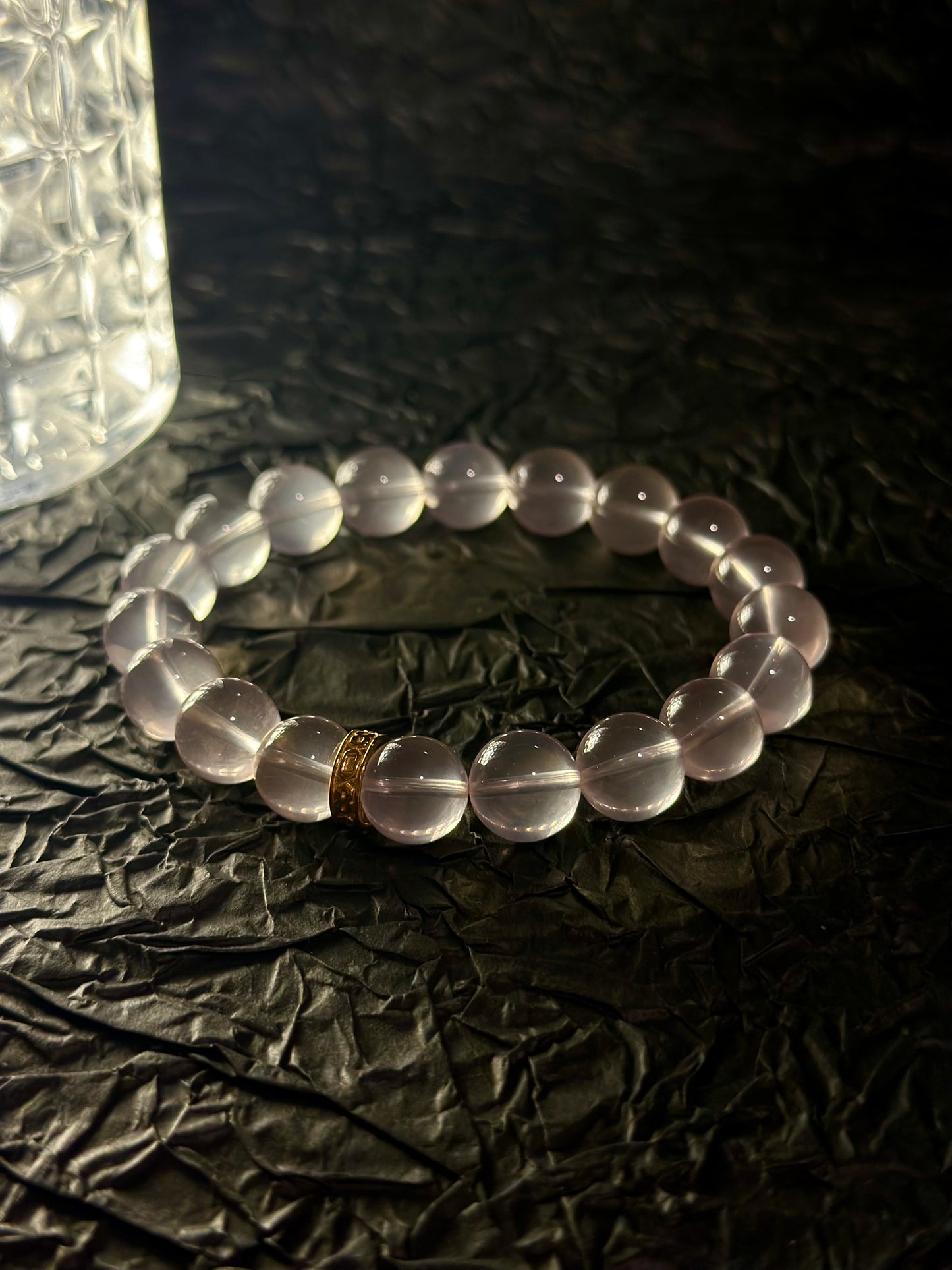 Starlight Rose Quartz Energy Bracelet V1