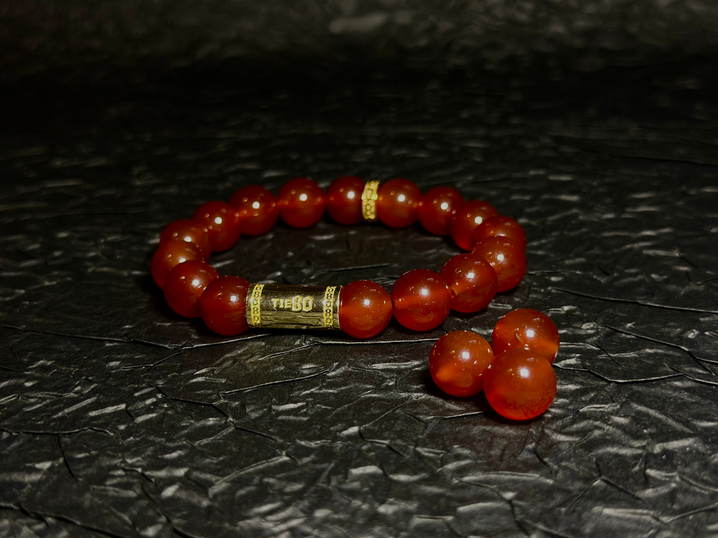 Red Chalcedony Energy Bracelet V1