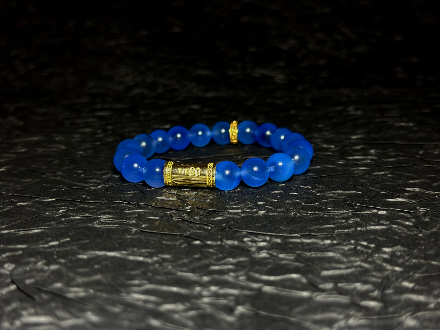 Blue Candy Agate Energy Bracelet V1