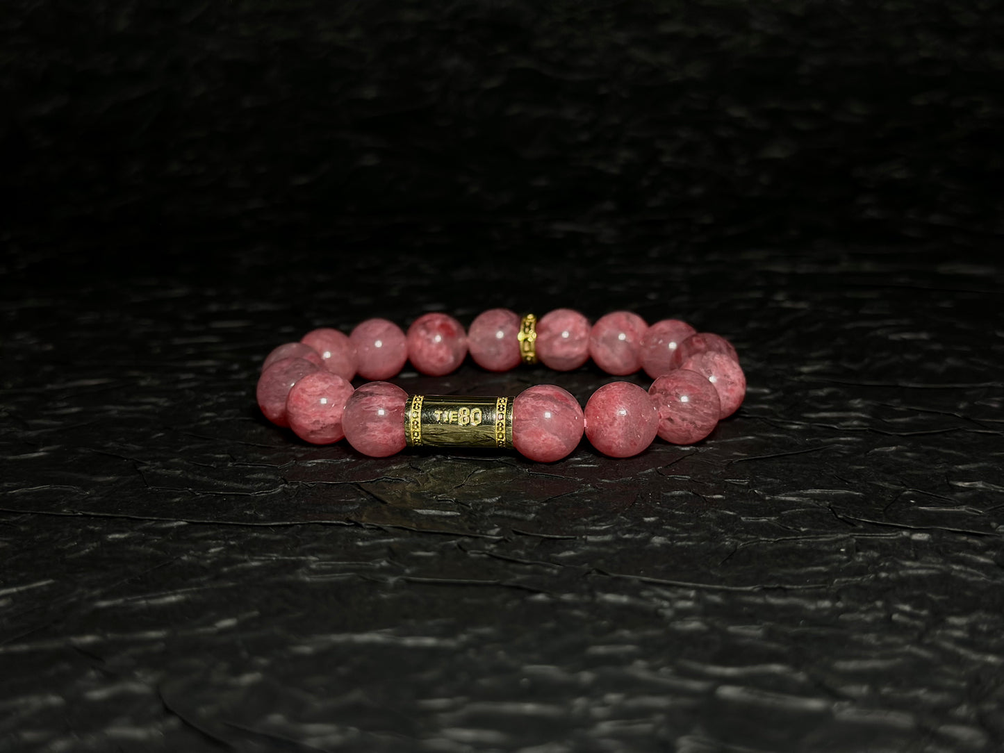 Cherry Blossom Rhodonite Energy Bracelet V1