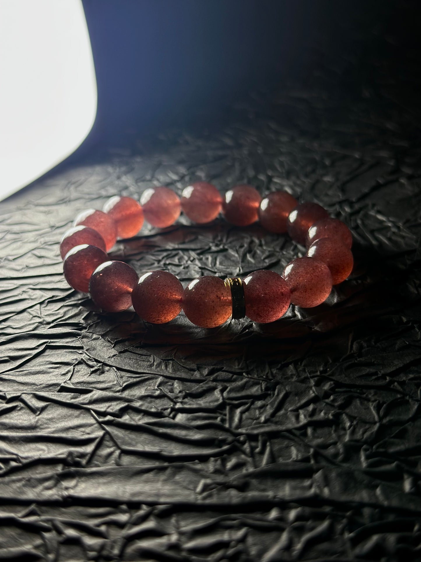 Strawberry Quartz Energy Bracelet V1