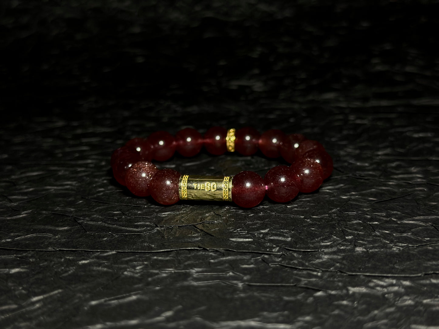 Strawberry Quartz Energy Bracelet V1